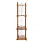 Yama Glass 25 Cup Cold Drip Maker Curved Brown Wood Frame -0