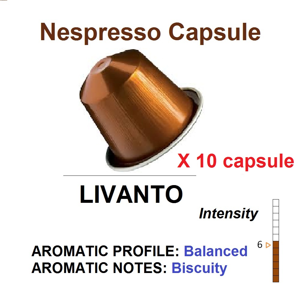 Cà phê viên nén Nespresso Livanto Capsules Switzerland 10 viên |