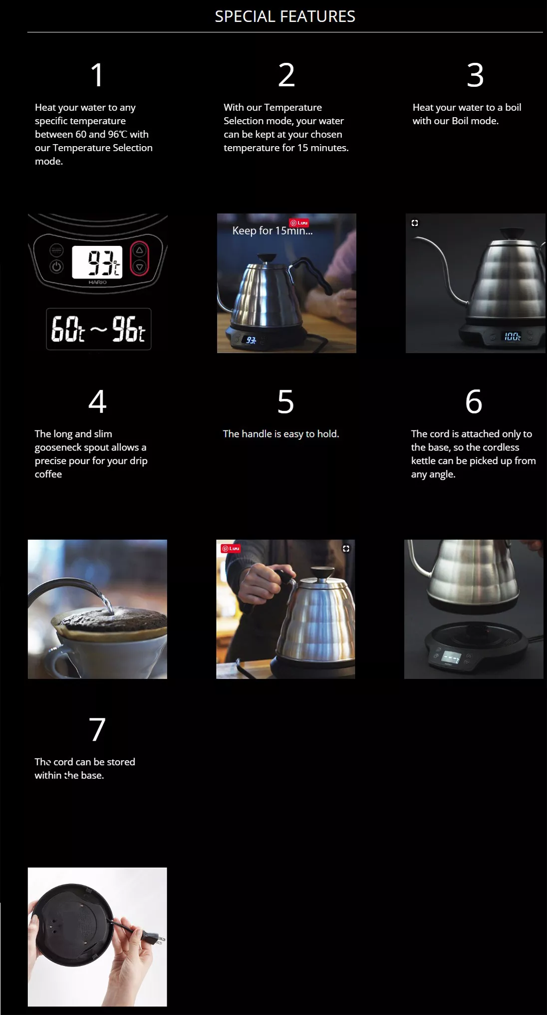 Hario Buono V60 Power Kettle 800ml