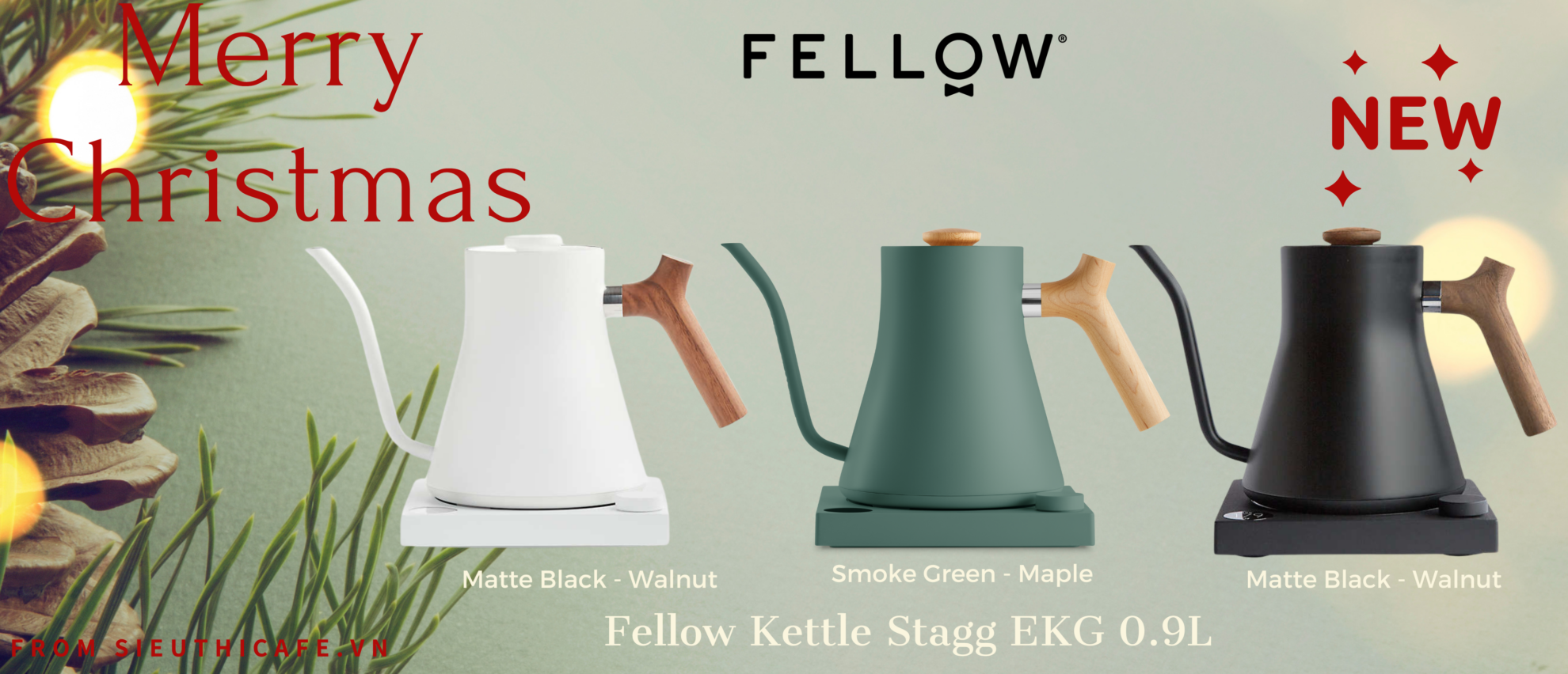 Fellow Stagg EKG 0.9L (Black) — Kona Coffee Roasters